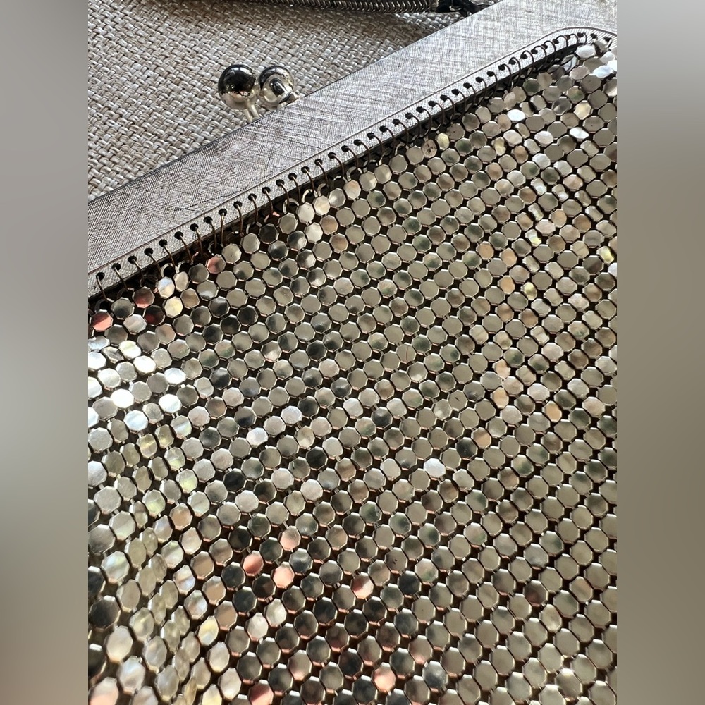 Vintage silver mesh evening purse - Picture 5 of 5